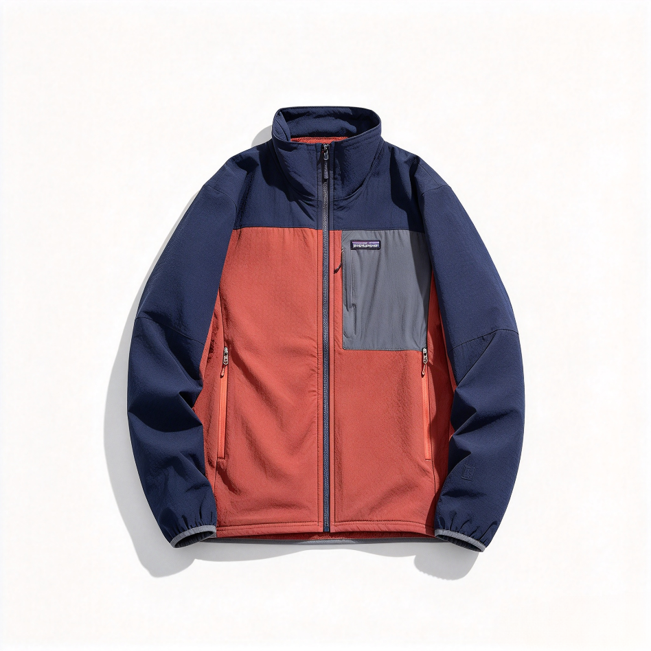 Patagonia R2 TechFace Fleece Softshell Jacket with Stand Collar