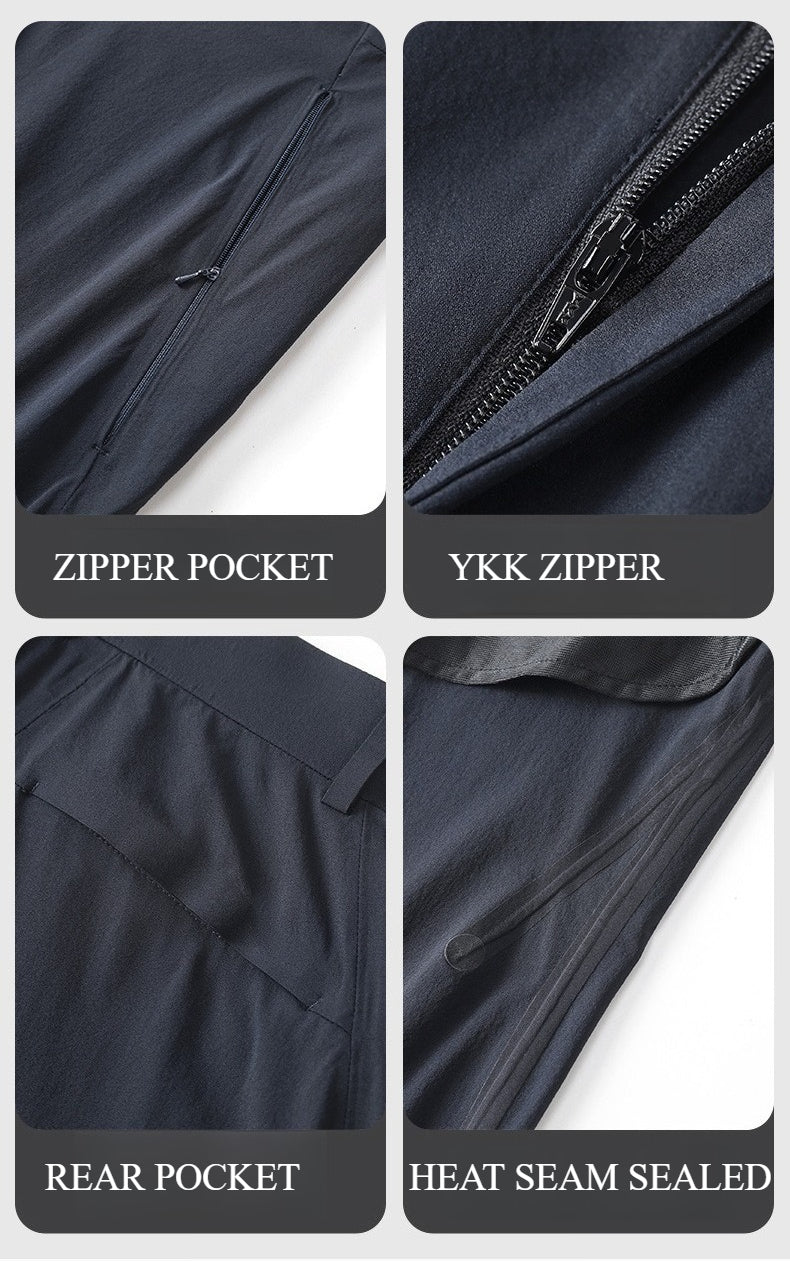 WENHOUU Men's Seam Sealed Waterproof Cool Touch Outdoor Pants