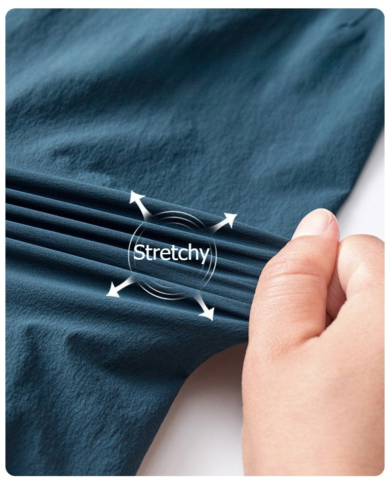 Waterproof Seam‑Sealed Stretch Hiking Pants, Breathable Antibacterial Straight‑Leg Outdoor Pants