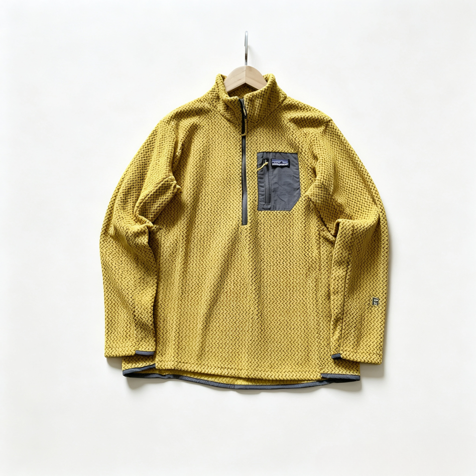 Patagonia Stand-Collar Half-Zip Sweatshirt with Pocket – Unisex Loose Wave-Cut Fit