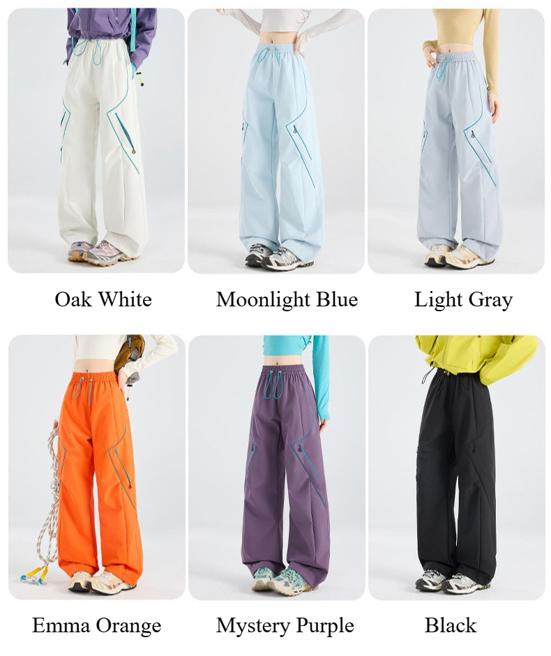 Zip‑Off 2‑in‑1 Waterproof Windproof Hiking Pants, Unisex Loose Outdoor Trekking Trousers