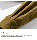 Spring and Autumn new men's sports loose stand-up collar jacket, multi-pocket hooded wear-resistant casual jacket, black/caramel optional