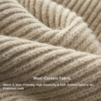 Lazy and relaxed! Jiezhan semi-zipper turtleneck sweater 2025 winter old money style retro street men's clothing