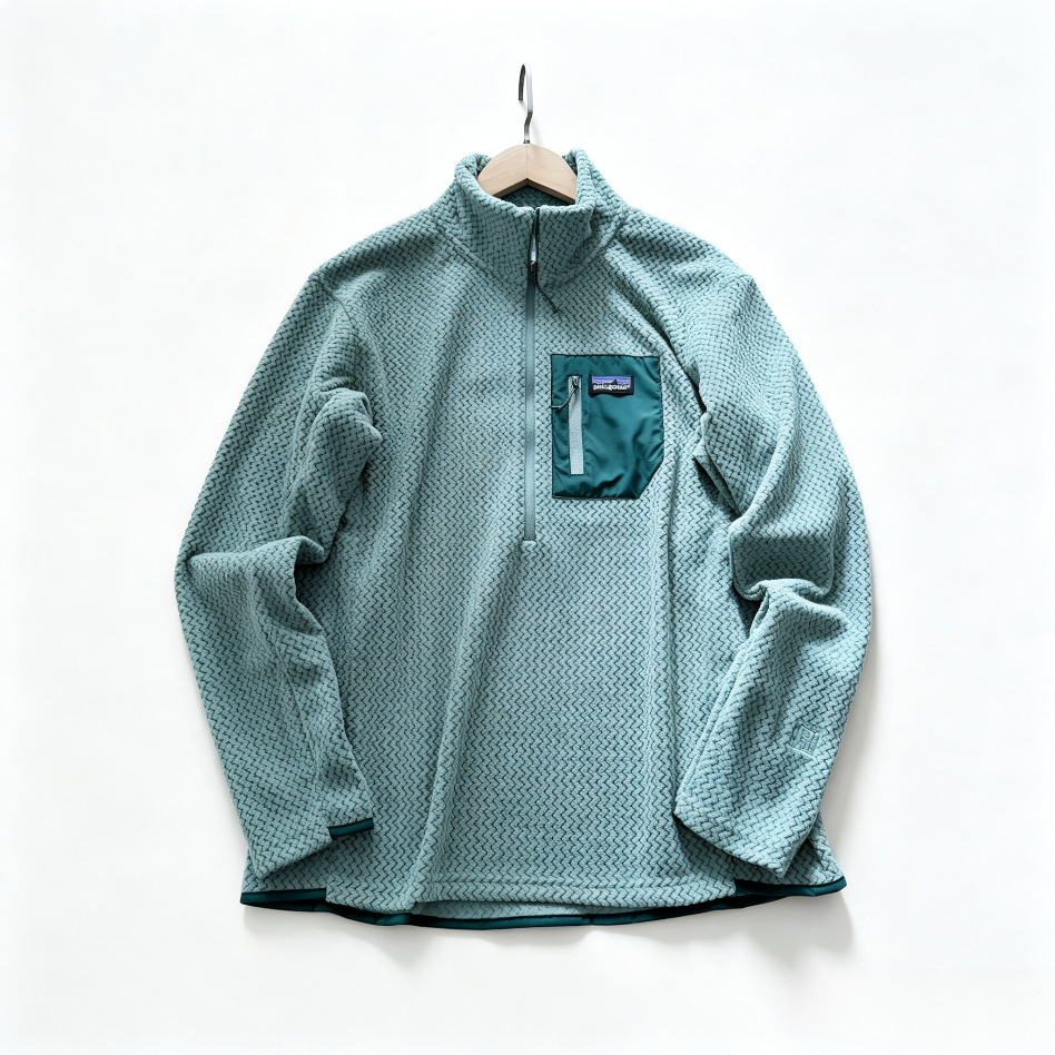 Patagonia Stand-Collar Half-Zip Sweatshirt with Pocket – Unisex Loose Wave-Cut Fit