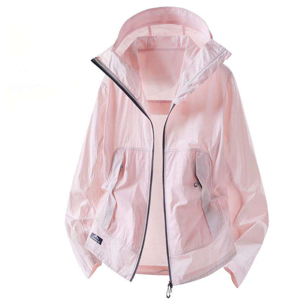 Unisex Ice Silk UPF50+ Sun Protection Jacket Lightweight Breathable Outdoor Anti‑UV Sun Shirt