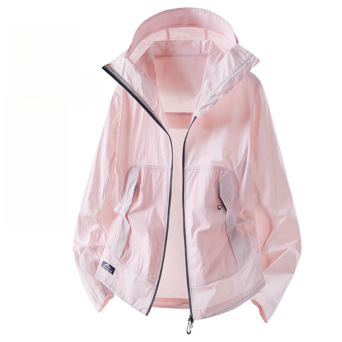 Unisex Ice Silk UPF50+ Sun Protection Jacket Lightweight Breathable Outdoor Anti‑UV Sun Shirt