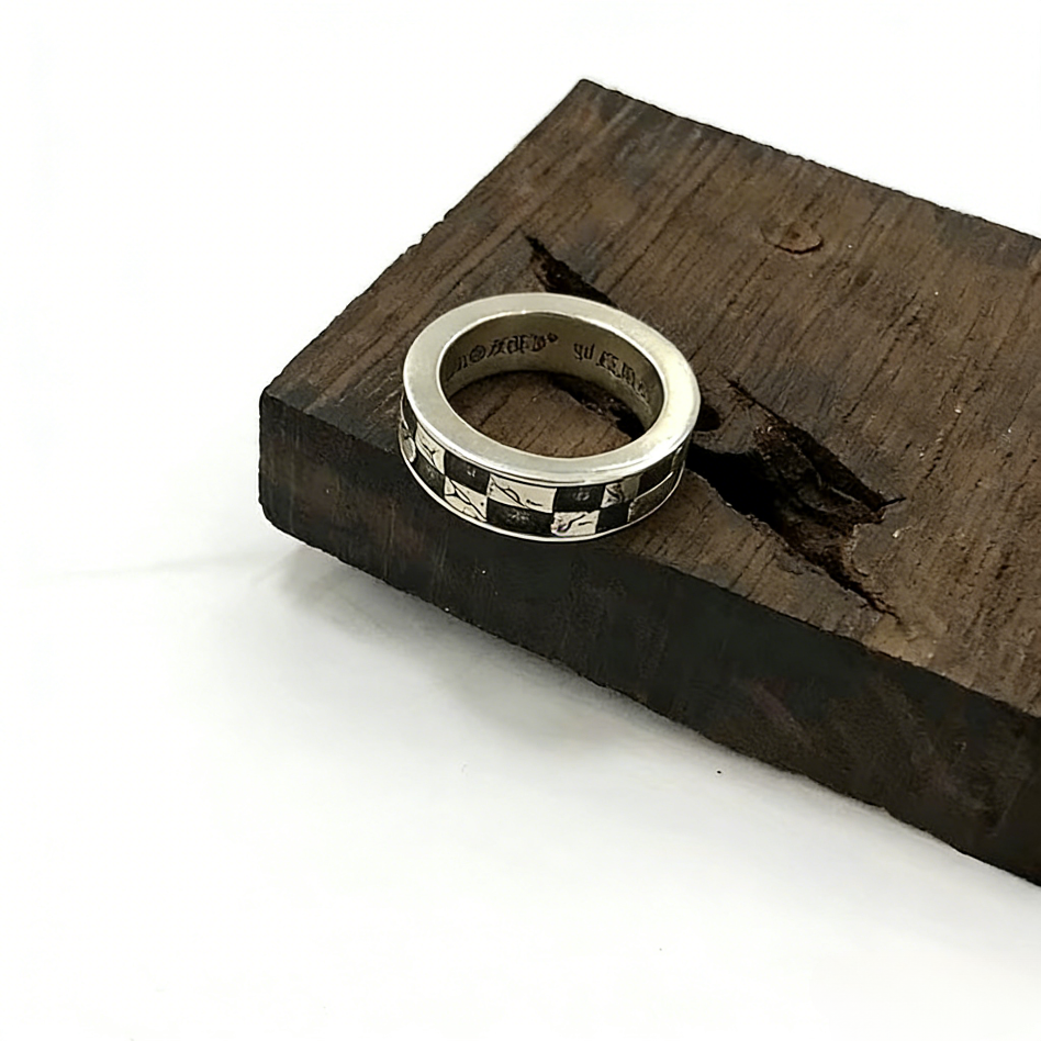 Chrome Hearts Cross & Evil Eye Ring