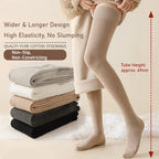 Women's extended knee socks, pure cotton non-slip boneless thigh socks, spring and autumn warm models