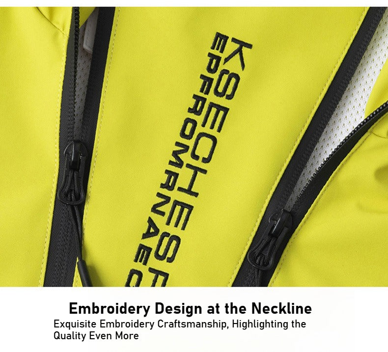 Autumn and winter three-proof jacket for men and women outdoor sports waterproof mountaineering hooded jacket