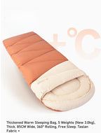 Adult Thickened Sleeping Bag - Outdoor Camping Travel Office Portable Cold-Resistant