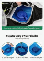 Portable Hydration Backpack, Multi‑Purpose Outdoor Backpack for Cycling, Running and Hiking