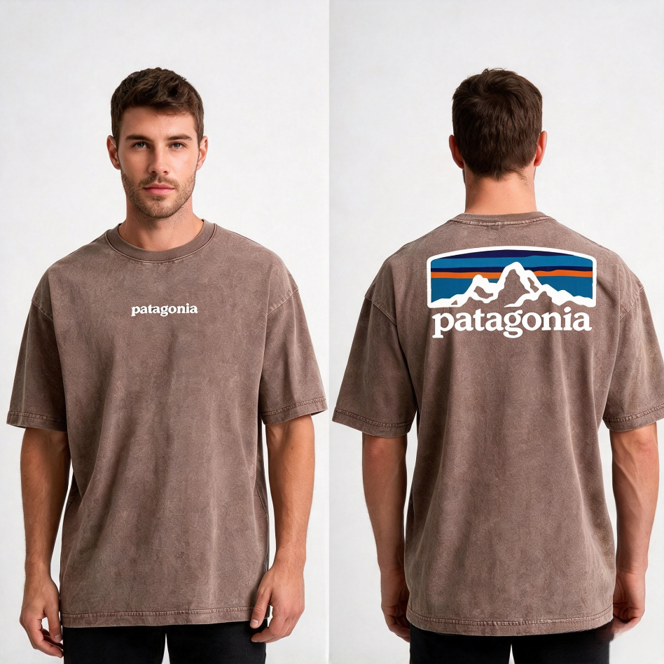 Patagonia Men's P-6 Logo Washed Vintage Short Sleeve T-Shir
