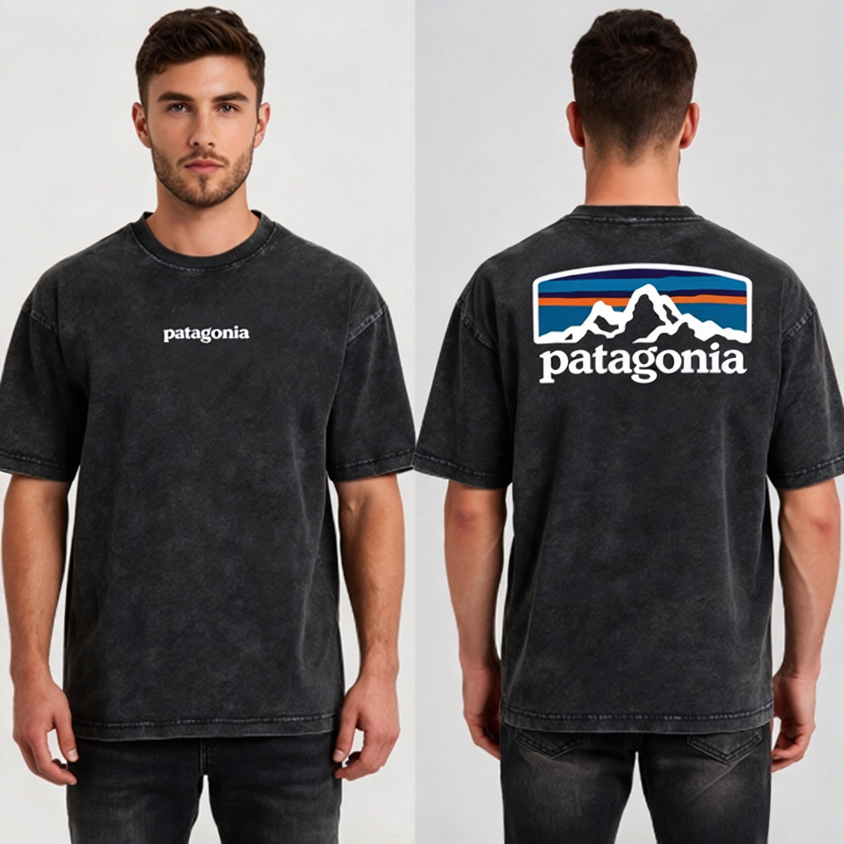 Patagonia Men's P-6 Logo Washed Vintage Short Sleeve T-Shir