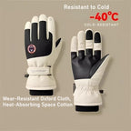 Thickened Winter Unisex Ski Gloves - Adult Hiking  E-Bike Use