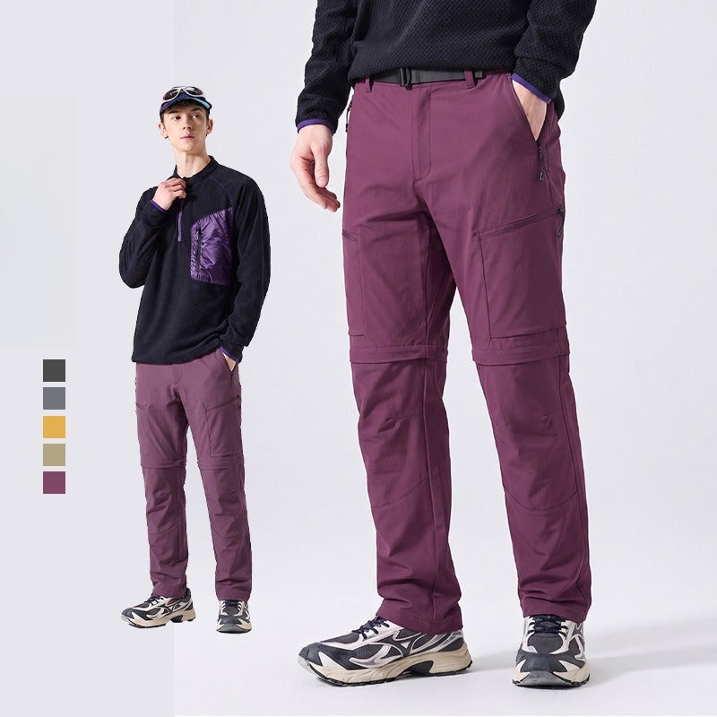 Wenhouu Men Zip Off Waterproof Breathable Cargo Hiking Trekking Pants