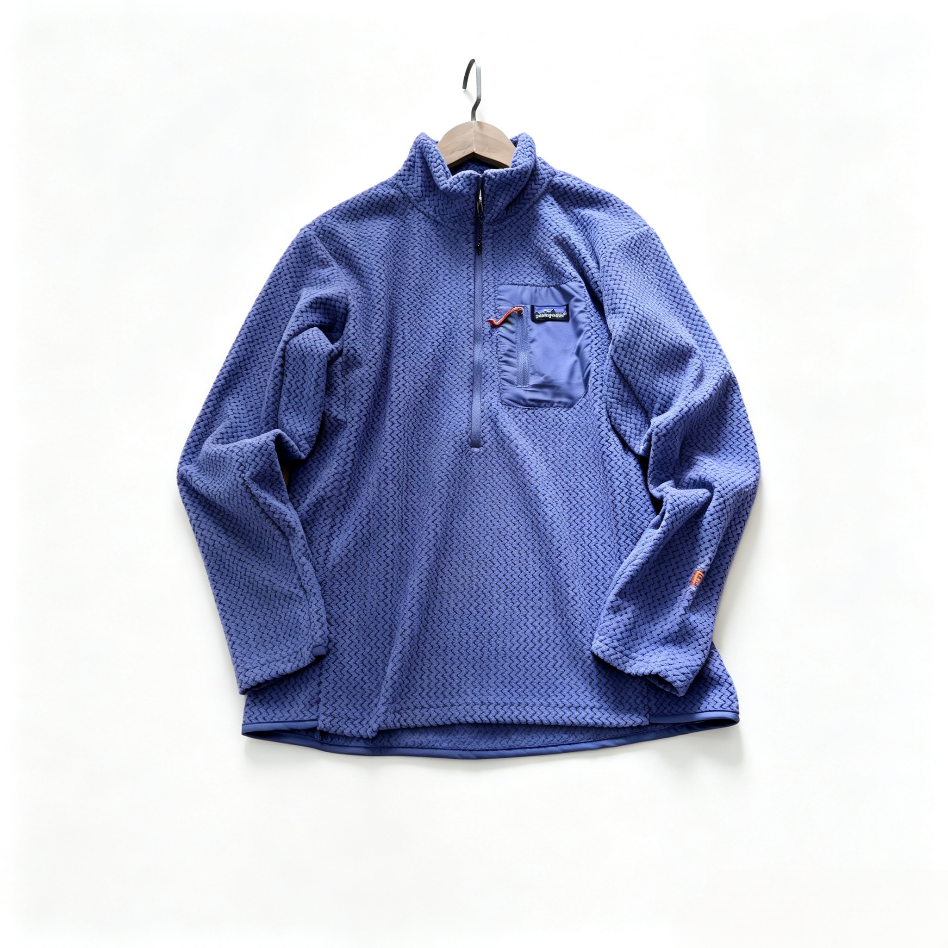 Patagonia Stand-Collar Half-Zip Sweatshirt with Pocket – Unisex Loose Wave-Cut Fit