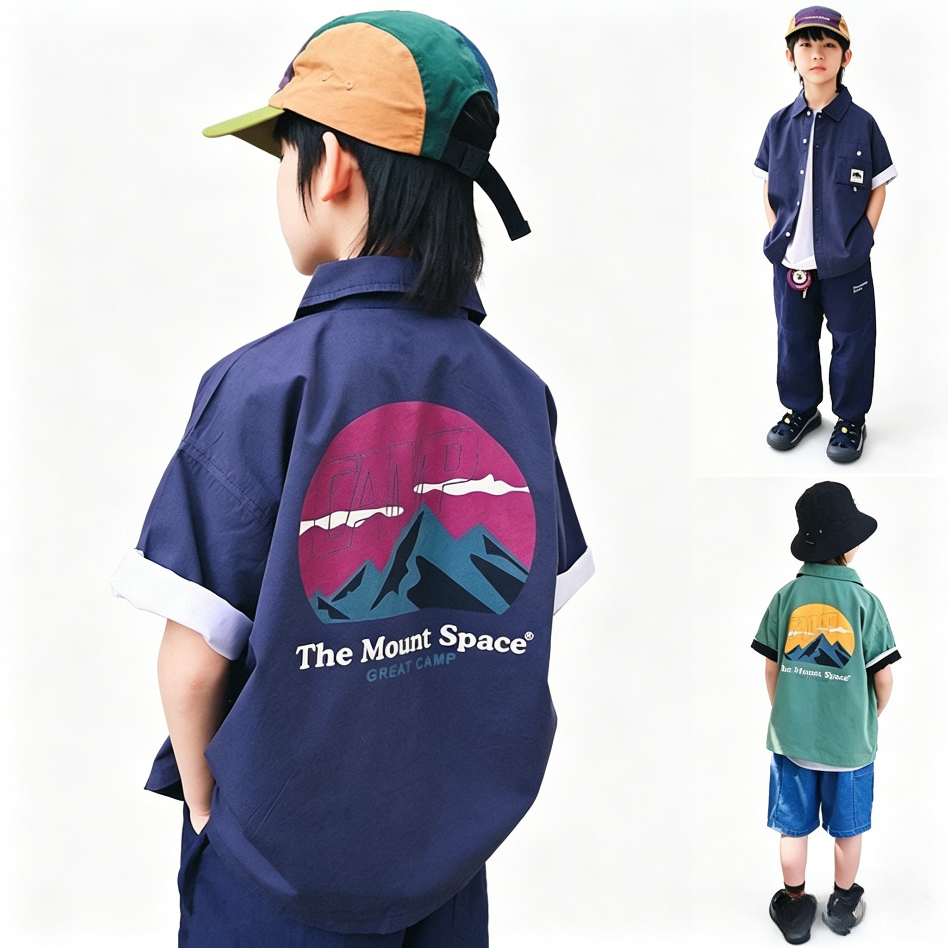 Boys' Short-Sleeve Outdoor-Style Shirt