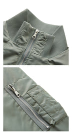 silhouette loose short aviator cotton jacket, thickened warm cotton clothes in winter, the same for men and women