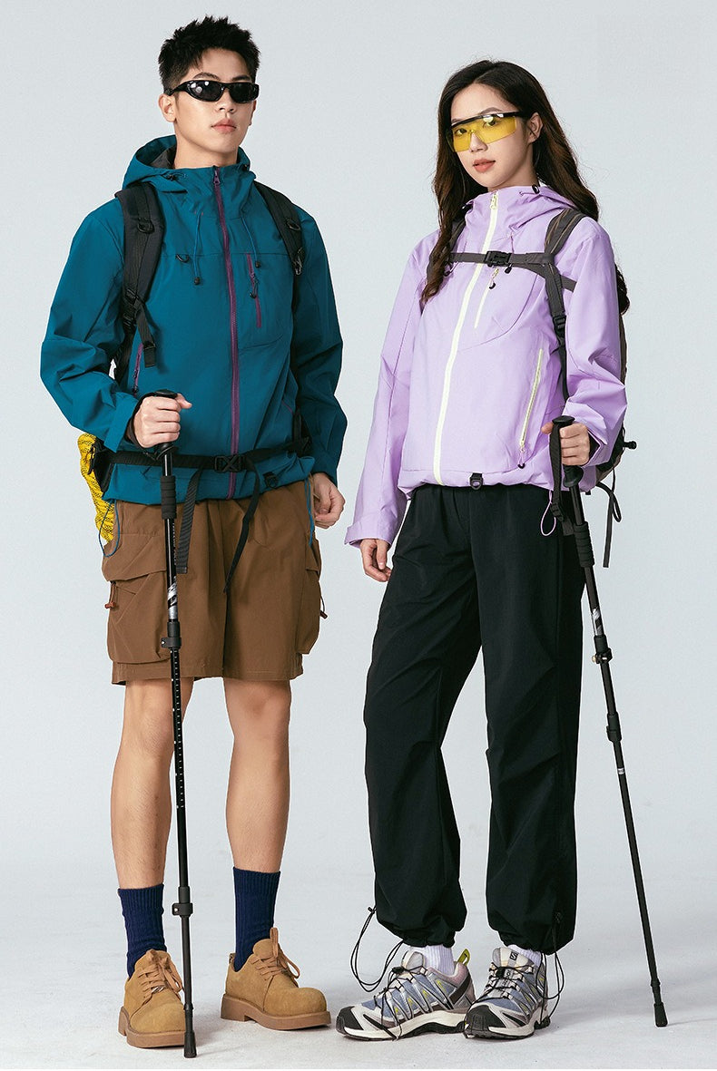 Unisex 3‑in‑1 Waterproof Mountaineering Jacket with Removable Liner