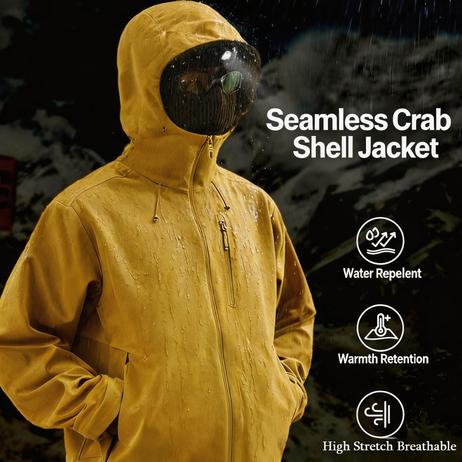 Seamless Softshell Jacket, Windproof Waterproof Urban Outdoor Spring Outerwear