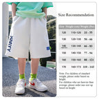 Boys' Summer Cooling Shorts，White Casual Style