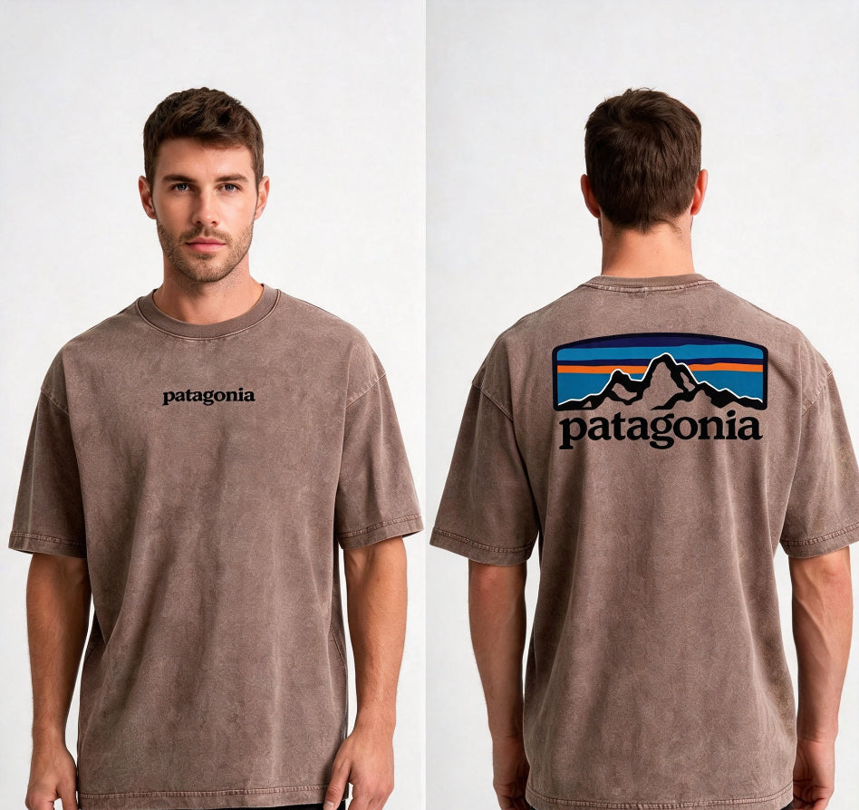 Patagonia Men's P-6 Logo Washed Vintage Short Sleeve T-Shir