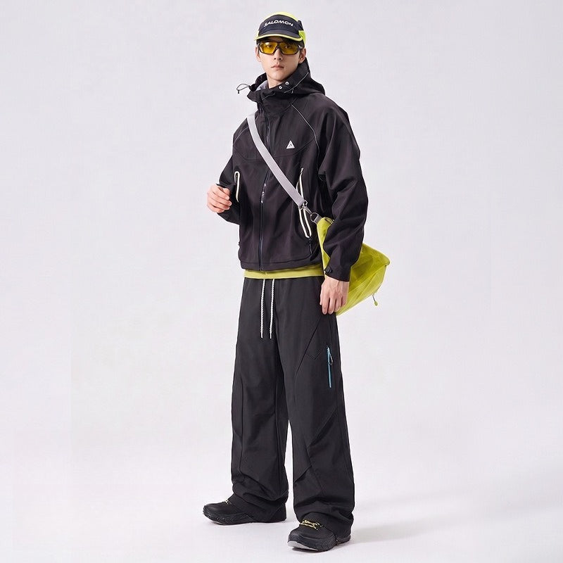 Unisex Detachable Polar‑Fleece Hiking Pants, Windproof Waterproof Outdoor Casual Trousers