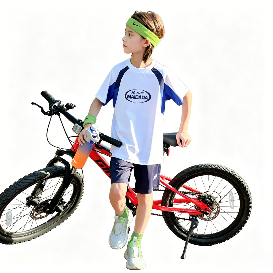 Quick Dry Cooling Kids Cycling Sports Outfit