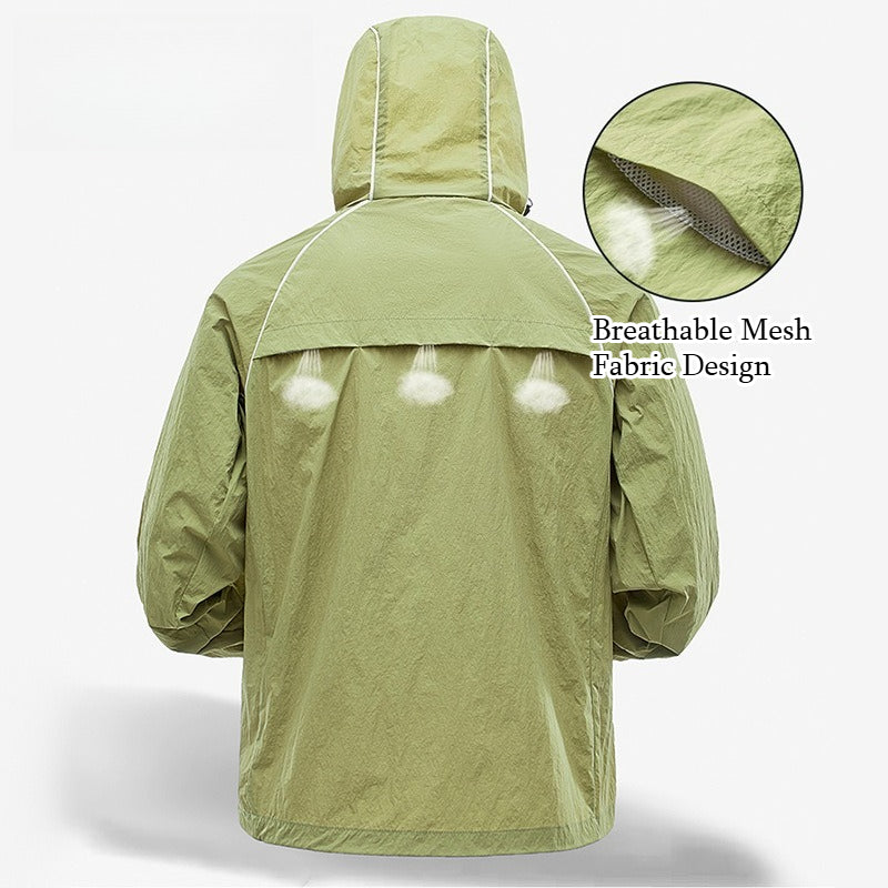 Lightweight Reflective UPF50+ Sun Protection Jacket Anti‑Bacterial Quick Dry for Men & Women