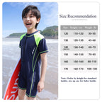 Summer Boys One Piece Swimsuit Chlorine Resistant Anti-UV 7A Antibacterial Swim Suit