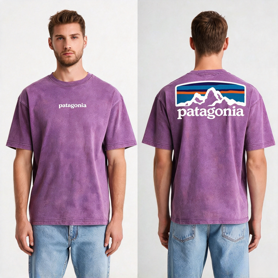 Patagonia Men's P-6 Logo Washed Vintage Short Sleeve T-Shir