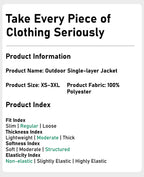 Men's outdoor lightweight mountaineering jacket: windproof and waterproof core performance, hooded style creates a fashionable sports style