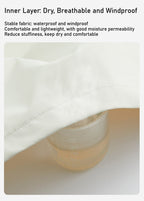 Men's outdoor lightweight mountaineering jacket: windproof and waterproof core performance, hooded style creates a fashionable sports style