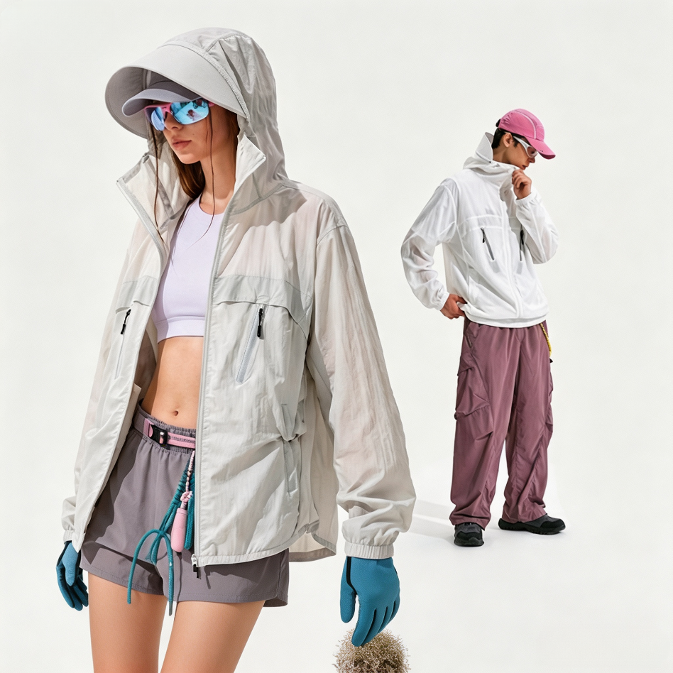 Unisex Lightweight Sun‑Proof Jacket, Men Women Summer Breathable Loose Outdoor Outerwear