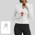 Long-Sleeve Women's Jacket - Slimming Fitted Yoga Fitness Running Outer