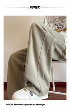 Loose straight soft waxy pants versatile leisure sports