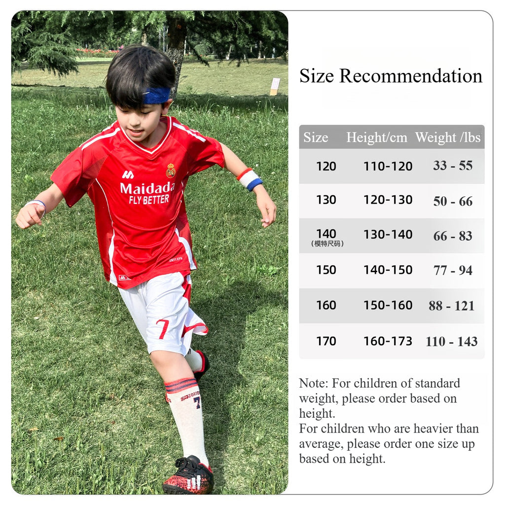 Cool Breathable Quick Dry Boys Soccer & Tennis Summer Outfit Set