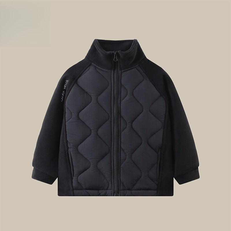 Winter Unisex Kids' Jacket - Thick Olefin Fleece Padded Warm Inner Wear