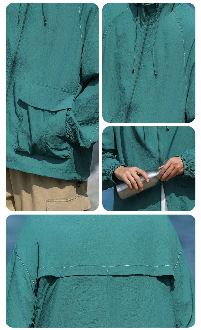 Unisex UPF50+ Reflective Sun Protection Jacket | Water‑Repellent Anti‑Mosquito Outdoor Spring Coat