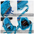 Patagonia Lightweight Drawstring 1.8L Crossbody Bag, Ripstop Nylon Outdoor Shoulder Sling Pack