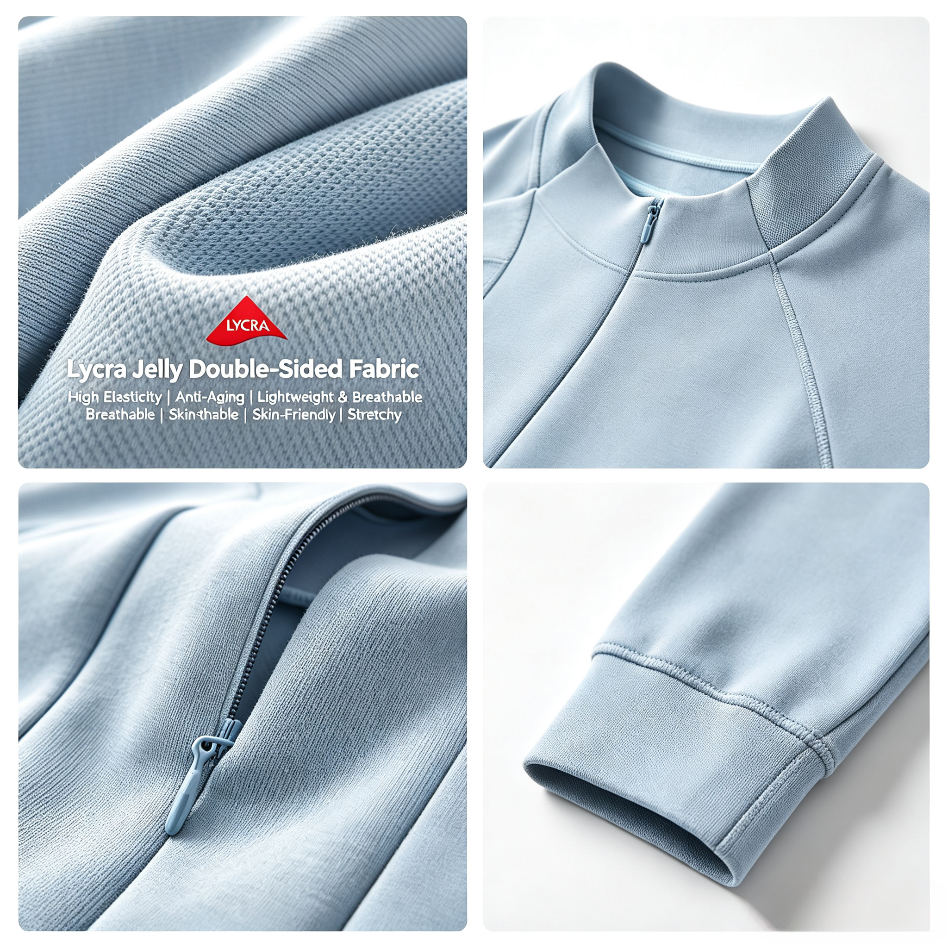 Men's LYCRA® Long‑Sleeve Half‑Zip Windproof Sweatshirt