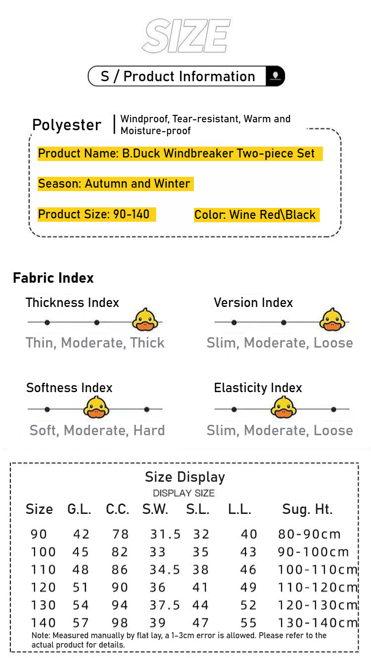 Gduck Unisex Kids' Windbreaker 3-8Y | Waterproof Windproof Fleece Liner | Spring Autumn Winter Outdoor Camping Jacket