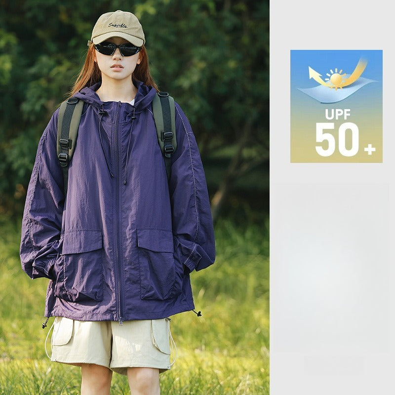 Unisex UPF50+ Reflective Sun Protection Jacket | Water‑Repellent Anti‑Mosquito Outdoor Spring Coat