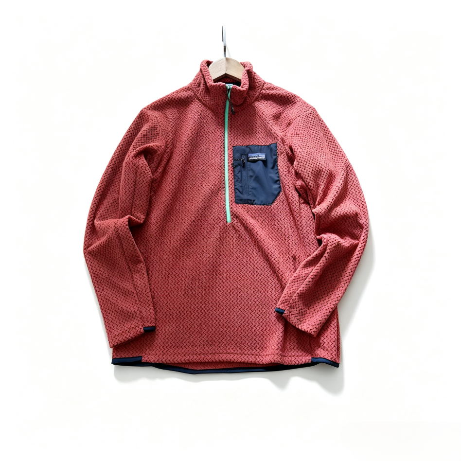 Patagonia Stand-Collar Half-Zip Sweatshirt with Pocket – Unisex Loose Wave-Cut Fit