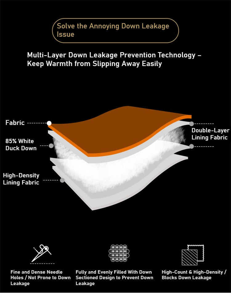 Trendy Lightweight Men's Down Jacket - Winter Stand Collar Solid Color Versatile Warm