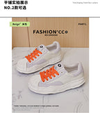 2025 summer new models, shell head dissolving shoes, genuine leather little white shoes, women's versatile casual trendy shoes