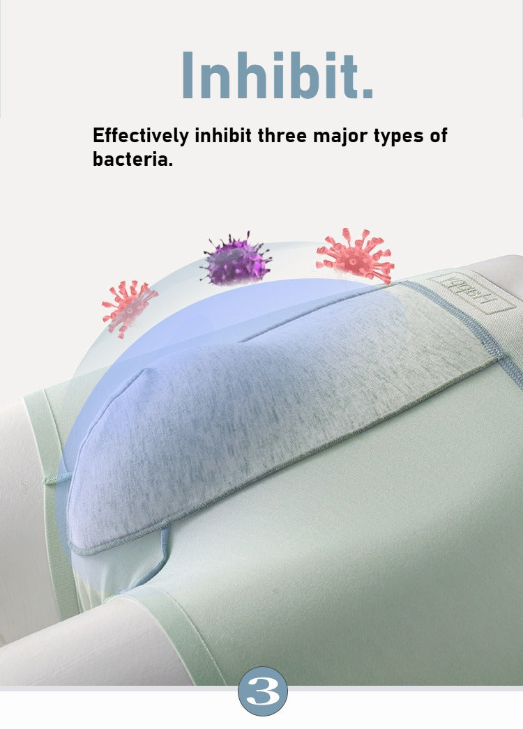 Men's Lenzing Modal underwear 7A pure cotton bacteriostatic crotch, breathable at mid-waist, flat-angle design