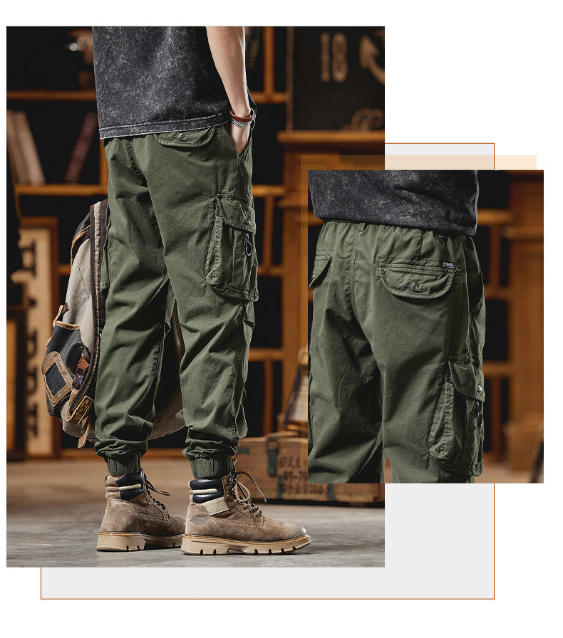 Men's Loose Straight-Leg Casual Pants - Sporty Casual Style for Autumn