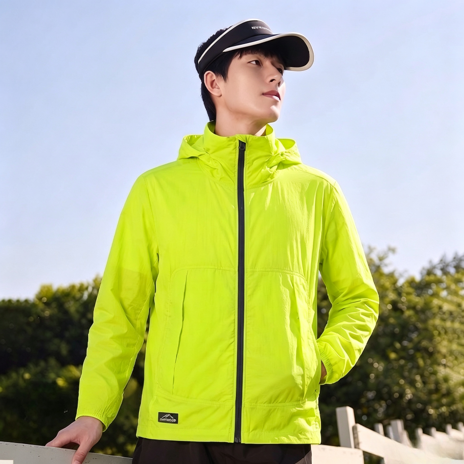 Unisex Ice Silk UPF50+ Sun Protection Jacket Lightweight Breathable Outdoor Anti‑UV Sun Shirt