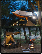 Quick‑Setup Hammock with Mosquito Net, Outdoor Camping Anti‑Mosquito Hammock for Single & Double Person